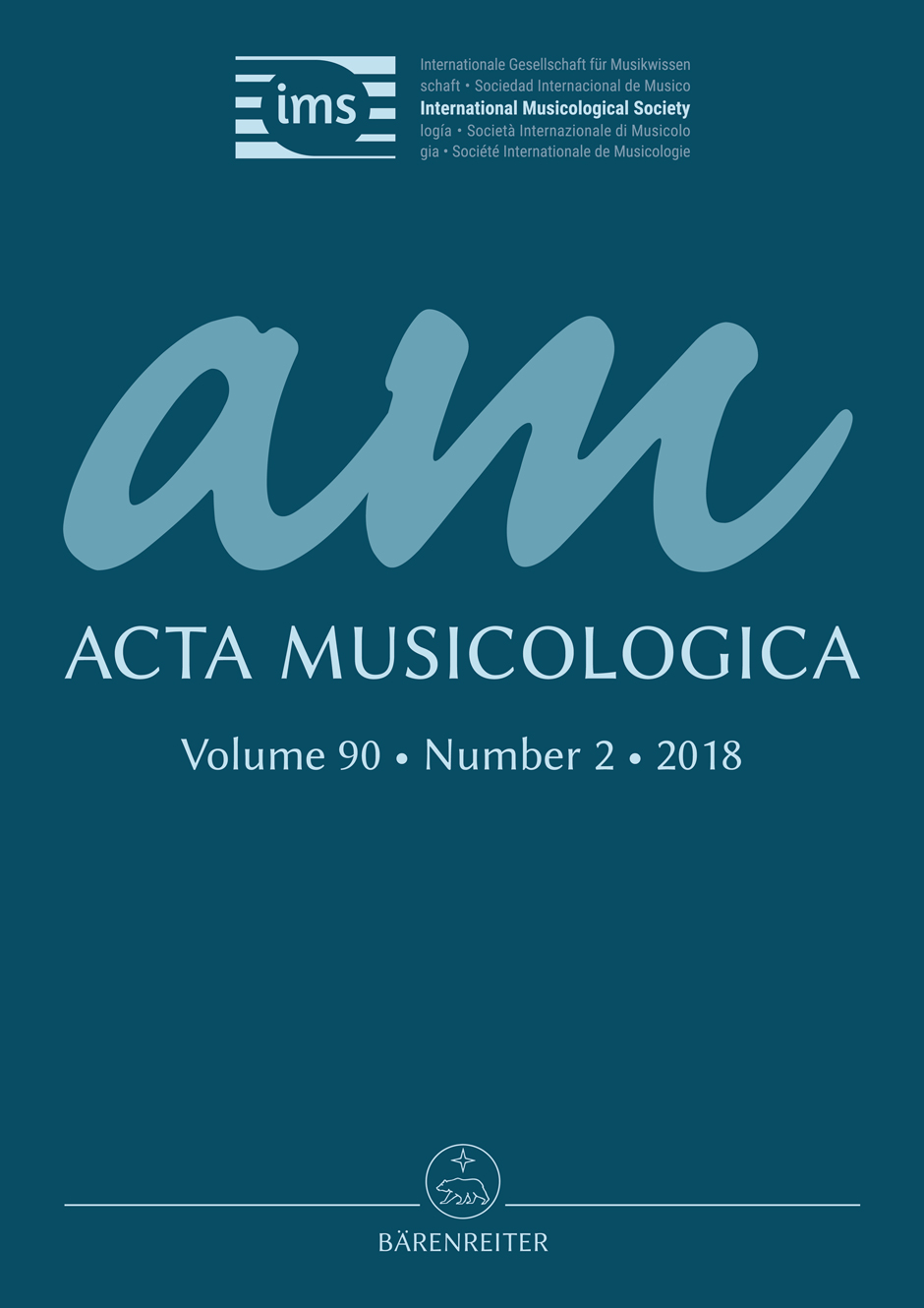Current issue of Acta Musicologica