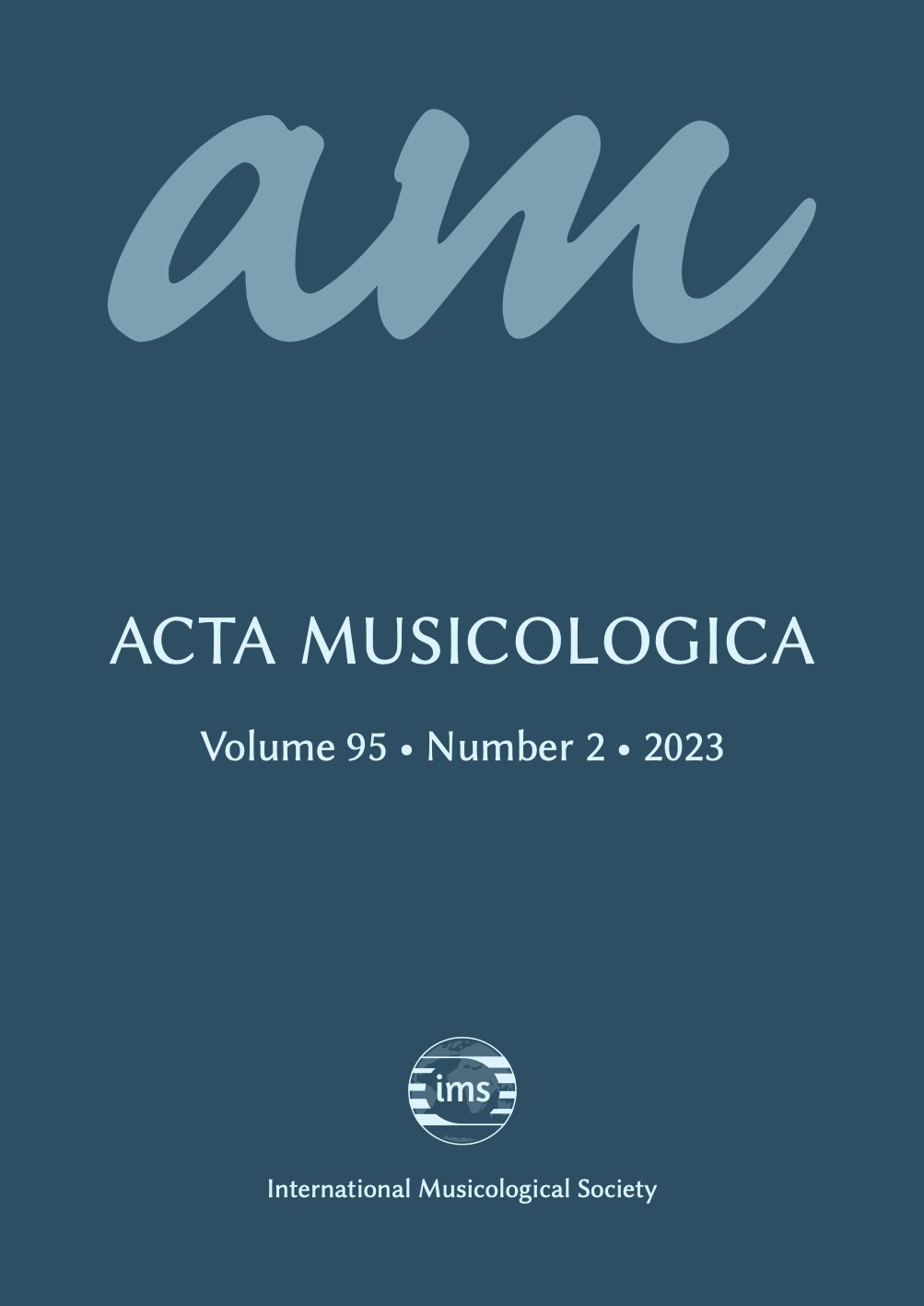 Acta Musicologica 95, no. 2 (2023)