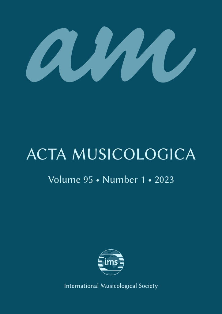 Acta Musicologica 95, no. 1 (2023)
