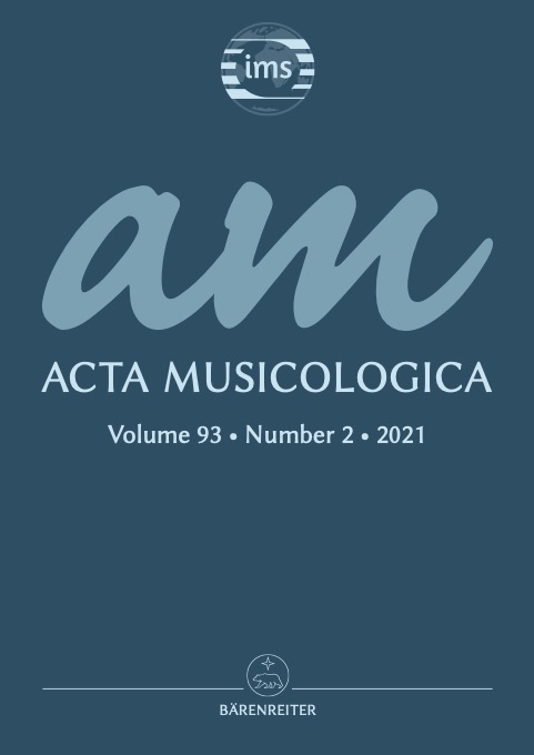 Current issue of Acta Musicologica